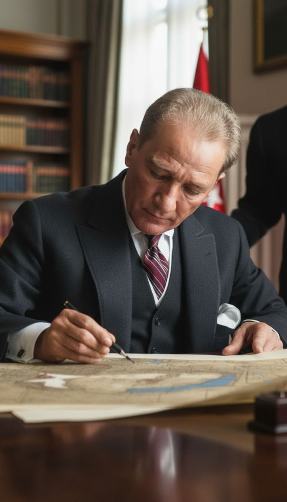 Atatürk — Harita Başında